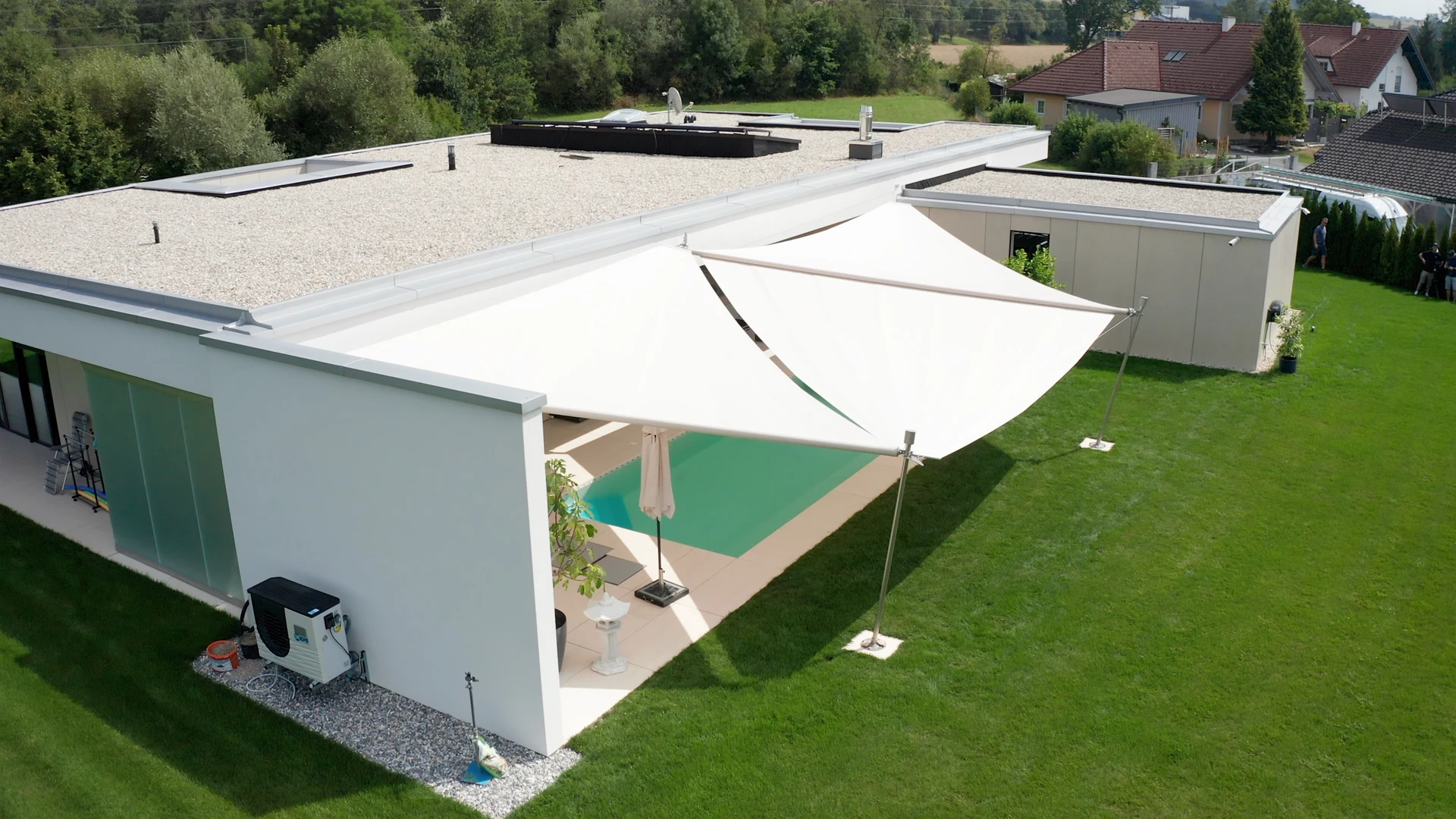 58 LET Sonnensegel Pool Aufrollbar DDR SDR 8