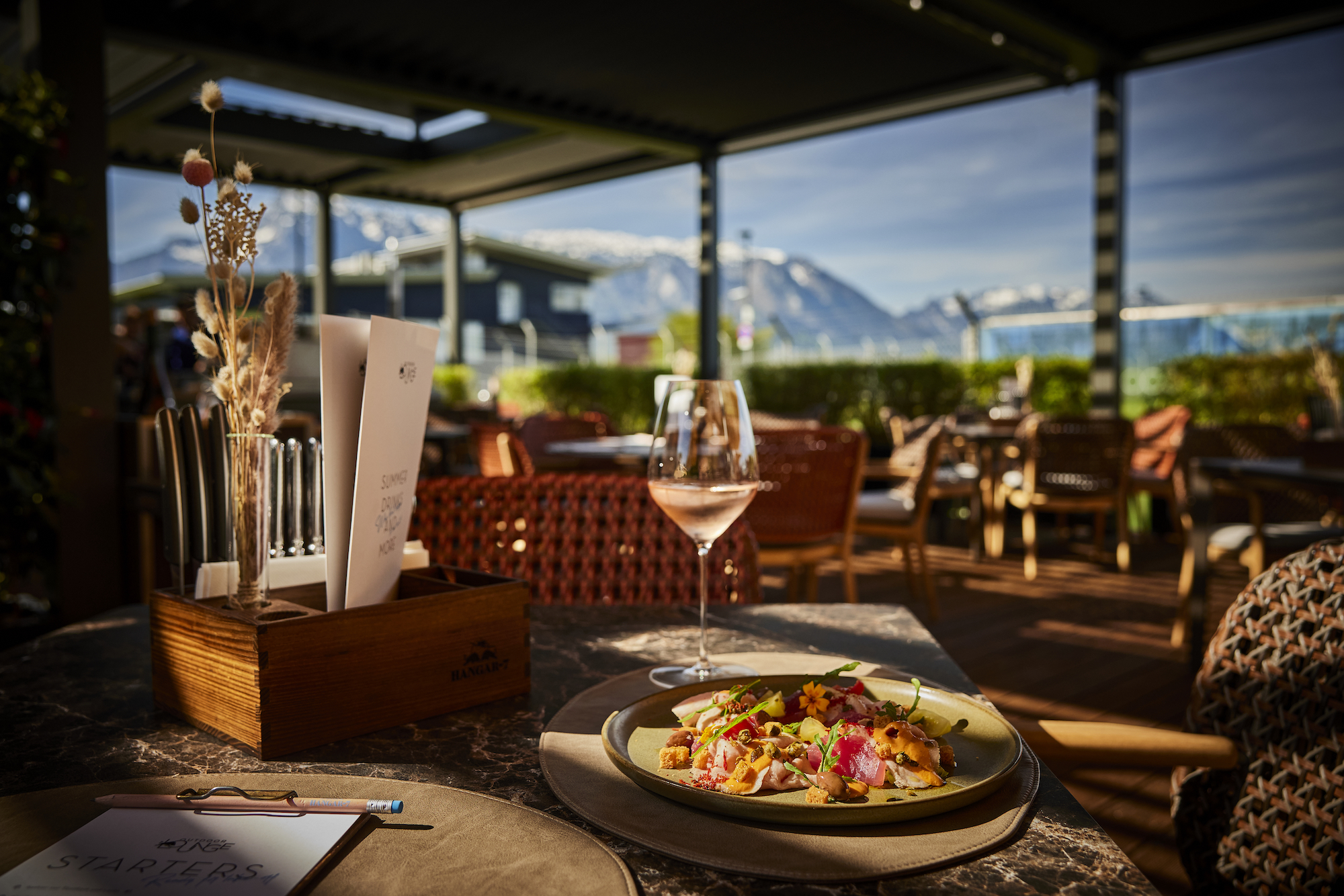 Outdoor Lounge, Hangar-7, Salzburg, Austria, 2023.05.04, Outdoor Lounge, Hangar-7, Salzburg, Österreich, 2023.05.04 // Helge Kirchberger Photography / Red Bull Content Pool // SI202305100186 // Usage for editorial use only //