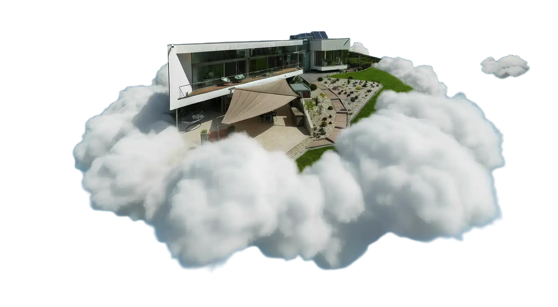 Doppeldreieck Sonnensegel 2