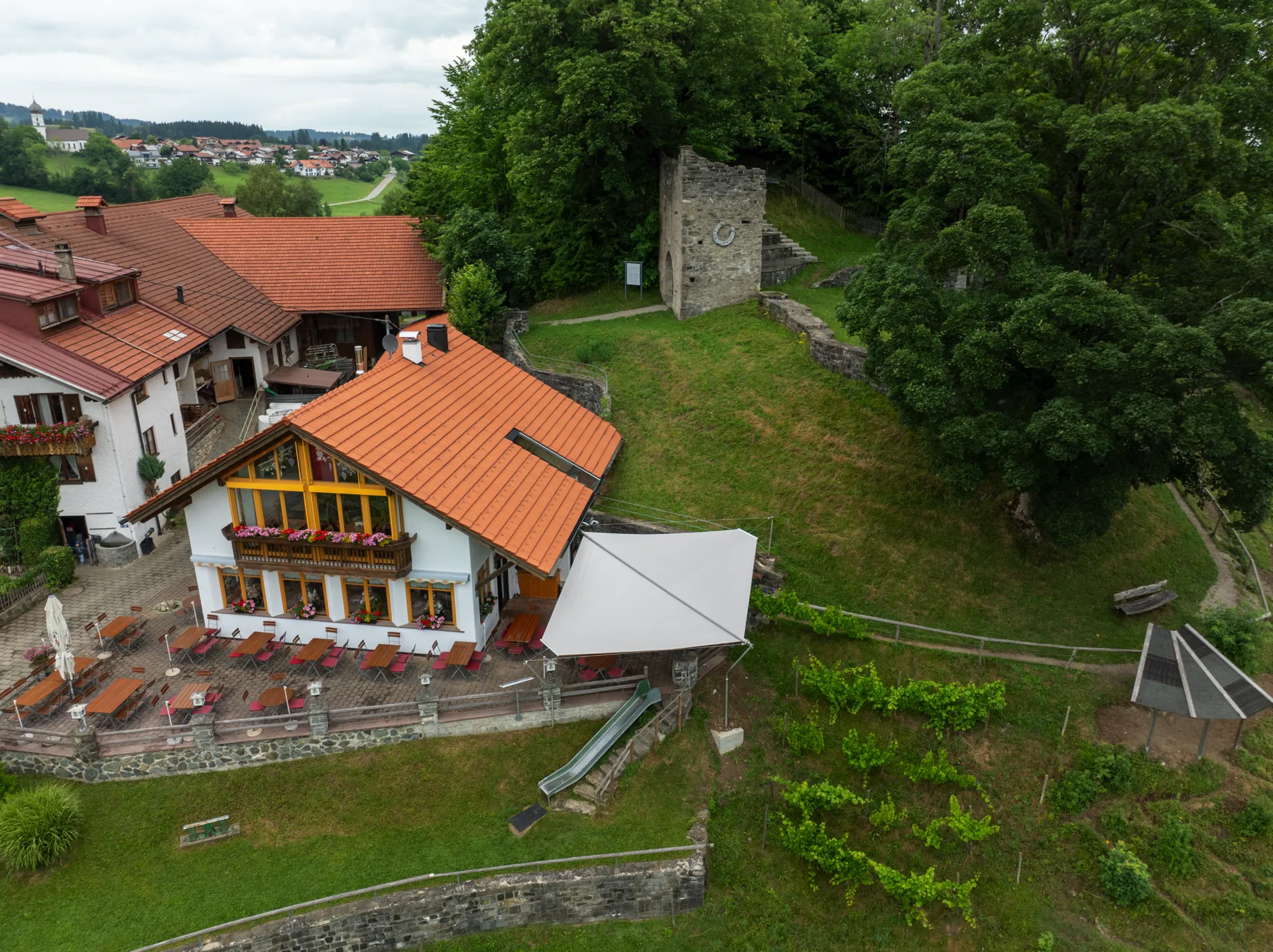 168 Burg Café Werdenstein Allgäu DDR 13