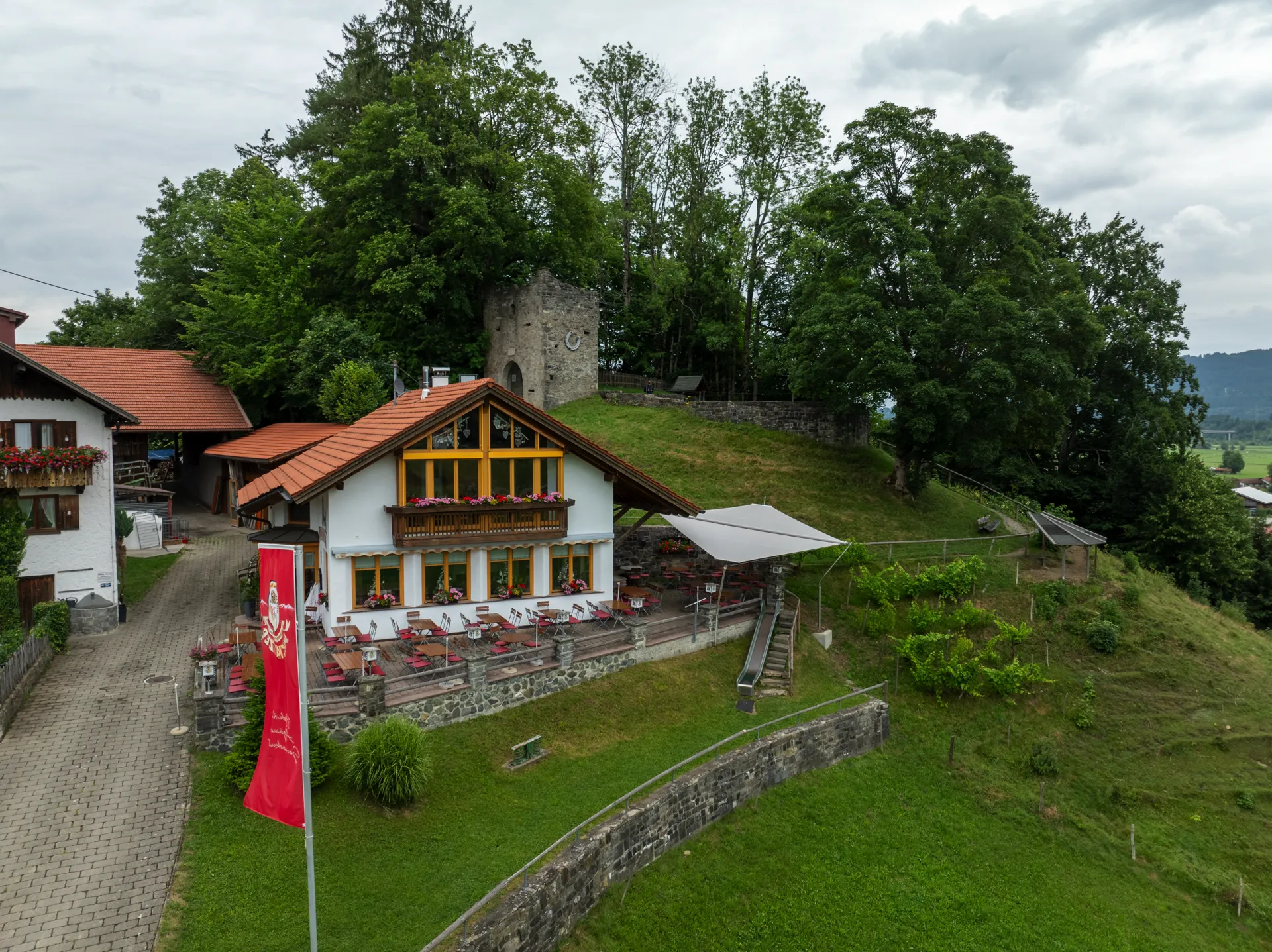 168 Burg Café Werdenstein Allgäu DDR 16