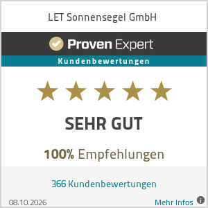 LET Sonnensegel GmbH – Bewertungen auf ProvenExpert